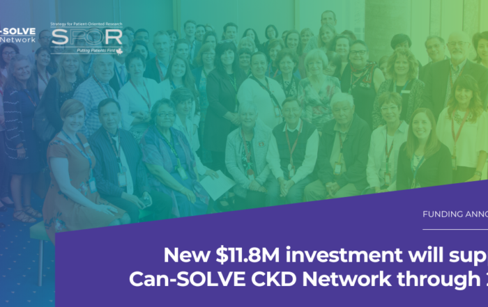 $11.8M investment to support Can-SOLVE CKD Network through 2027